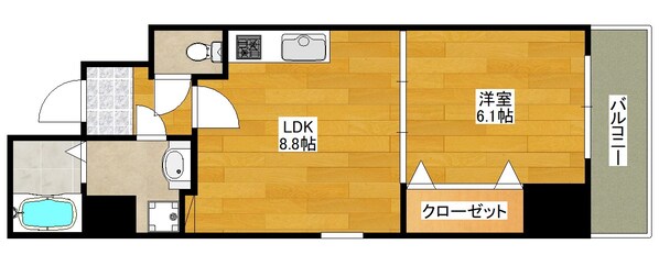 第6アローズ緑地公園の物件間取画像